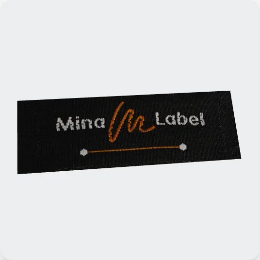 Contoh kualitas Jalan Dasar logo woven