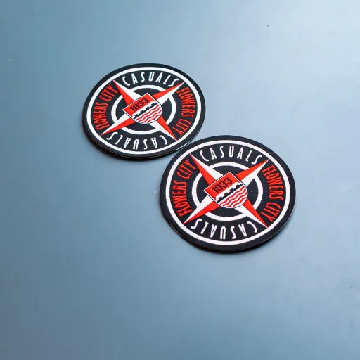 Patch Flowers City Casuals merah dan hitam